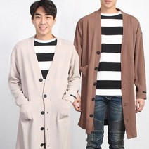 더마인드 남성 MD빅오버핏롱가디건