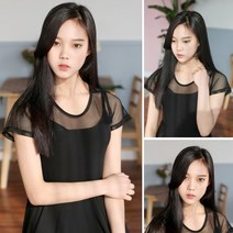 가발프랜즈 반가발 여자가발 티안나는 여자반가발 머리숱많아지는 가발 여성반가발, 투톤브라운, 1개