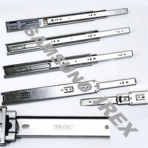 (삼성 IREX) 40KG 무게도 끄떡없는 튼튼함 3단볼레일 댐핑 (추가상품 밥통레일) 서랍장레일, IR2)3단볼레일(45mm/폭)(광폭)400mm