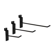 스페이스월 일자후크 블랙/월 후크/벽선반 진열 부속, 150mm