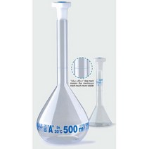 메스플라스크(백색 이소랩 유리)-외산, 1개, 500ml