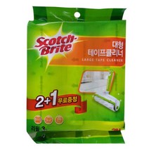 3M 스카치 브라이트 테이프클리너 리필(대형) 2+1, 1개