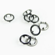 가시도트 단추 11mm (가시단추 가시메 똑딱단추), 블랙, 10set