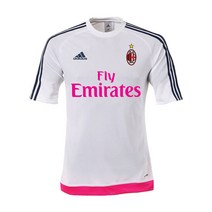 아디다스 AC밀란 에스트로 15 저지 SS(S98646) 화이트 네이비 핑크 커스텀 축구 유니폼