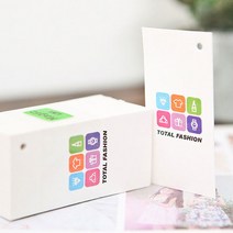 자체브랜드 라벨 택종이 tag 4묶음, 토탈 패션 카테고리