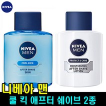 니베아 맨 쿨킥 2종 단품 (스킨100ml+로션100ml), 1개, 쿨킥 애프터쉐이브 스킨+프로텍트 애프터쉐이브 로션
