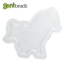 지니비즈(GENIBEADS) 멀티투명 뉴소년모양판, 멀티투명 포니모양판, 1개