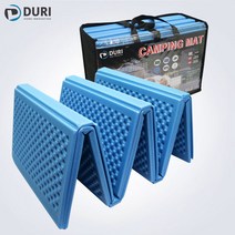 두리산업 3단캠핑매트 텐트매트 접이식캠핑매트 200x140, 블루