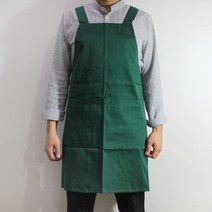 [바리스타 앞치마 베이직 그린]//국내산/카페앞치마/레스토랑앞치마/식당앞치마/호텔앞치마/바텐더앞치마/커피용품/바용품
