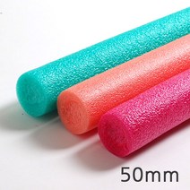 꾸미기만들기 백업 50mm 2M 빽업 스폰지막대 가래떡스폰지, 빨강