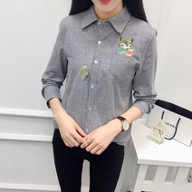 엘비오 라쿤 포켓자수 스트라이프 남방 셔츠