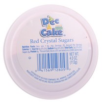 Dec-A-Cake 레드 크리스탈 슈가, 113g, 1개