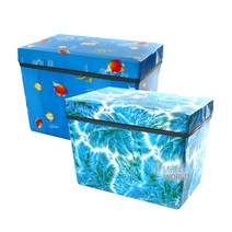 리빙월드 스티로폼아이스박스1호(업소용아이스박스 165L), 야자수, 165L