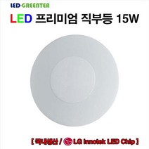 엘이디그린티 국산 LED 프리미엄 직부등 센서등 15W LG칩, 프리미엄 직부등 15W-주광색, 1개