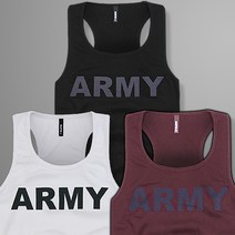굿럭샵 ARMY 영문 프린트 나시 이너웨어 레이어드 흰색 회색 검정 챠콜 기본 베이직 스판 신축성 남성 여성 공용 원사이즈 타이트한 민소매 티