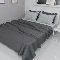 블레딕홈 쿨냉감 고주파 이불겸 스프레드, 다크그레이