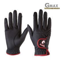 [GMAX] 어린이용 성인용 지맥스 홀스타 승마장갑, BLACK