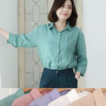 웬디즈갤러리 7부 베이직 린넨 남방 NSH007
