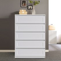 빅로드가구 루바 800x5단 서랍장, 화이트