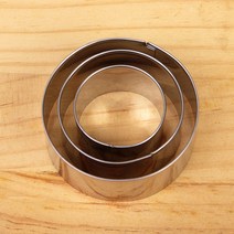 달곰베이킹 쿠키커터 스텐3종세트(원형), 1세트