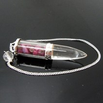 기모아 루비칩 백수정 수맥추 펜듀럼 수맥봉 수맥탐지기 수맥탐사추, 1개