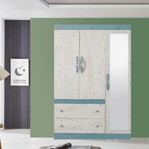 해해동동 라라1200거울옷장세트(2서랍옷장+거울반장)(수도권무료배송) 옷장, 블루