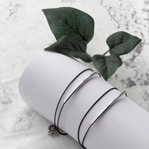 무이제이 오티카 파이프 두줄 레이어드 끈팔찌 끈발찌 팔찌