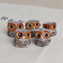 미니 목각 부엉이 5P