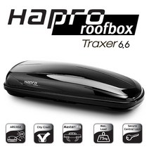 [쏘울 루프레일 ] 하프로 트랙서6.6 블랙유광 - 승용차부터 중소형SUV에 잘어울리는 루프박스/네덜란드산/410L/캠핑낚시용품수납OK