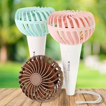 다린 아이스크림 선풍기 USB 휴대용 넥스트랩 증정, 핑크, 아이스크림 선풍기 + (목걸이줄 증정)