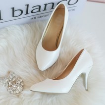 엘블랑꼬 클래식 웨딩슈즈 웨딩힐 화이트 (9cm)