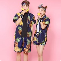 반티콜 아임파인 파인애플남방 비치반바지 세트