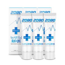 애경 2080 뉴샤이닝화이트치약 120g 치약, 6개