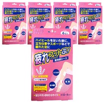 일본 발 냉각시트 로즈마리 4매입 쿨링패치, 5개