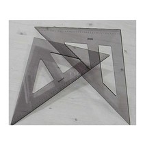 송화산업 송화 유선삼각자 45cm 삼각자 학습용삼각자 학생용