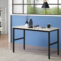 해성하이퍼 철제 컴퓨터책상 학원 학생 원룸 스터디카페 1인용2인용 시이드테이블 사무용책상 회의용 상담 블랙화이트 공부방신학기 800 1200 1500 1800, 112 화이트워시+블랙