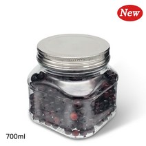 [MIR] 잼병-메탈글라스자(사각)700ml