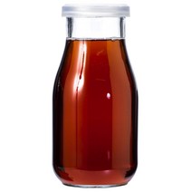 앵커호킹 플라스틱 리드 포함 밀크 보틀 냉장고물병, Clear, 473ml