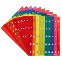 붐웨커 음정 스티커 키보드 실로폰 멜로디혼 오르프악기 부착용 CNS1