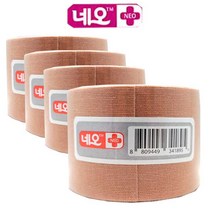 네오 스포츠테이핑(엠텍스) 5cm X 5M 근육 관절 보호, 4개