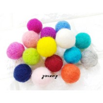 23mm 따뜻한 느낌의 양모볼/머리핀 만들기/리본공예, 연그레이