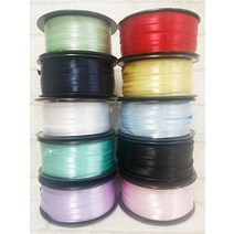 도매 100야드-5미리 양면 공단리본/한복방향제재료, 검정 100야드 1롤