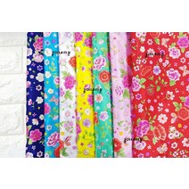 꽃과 나비 한복원단/바느질원단/한복리본/한복만들기, 핑크1/4마(55x45cm), 핑크1/4마(55x45cm)