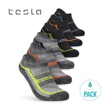 테슬라 6켤레 1세트 스포츠 양말 MZS06, TM-MZS06-YKR