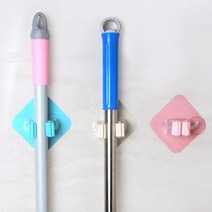 다스몰 매직접착 청소도구걸이 다용도 후크, 블루, 1개