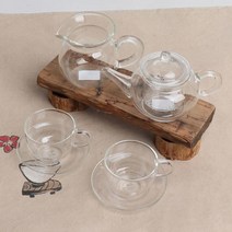 2인숙우포함 유리다기세트 250ml(250AT) + 페퍼민트 10g