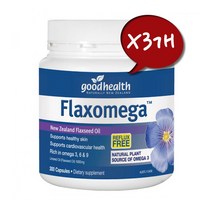 굿헬스 플랙스오메가 아마씨 오일 1000mg 300 캡슐X3개, 1개