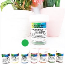 셰프마스터 지용성 캔디 57g 3g 파우더 식용 색소 초콜릿 앙금 베이킹, 지용성 파우더3g 그린, 1개