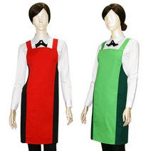 휴니패코 H형 앞치마 어깨앞치마 식당앞치마 아르바이트 유니폼 H-23, 오렌지