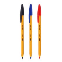 BIG 빅 오렌지 파인 볼펜 0.7mm 10입(1타), 흑색